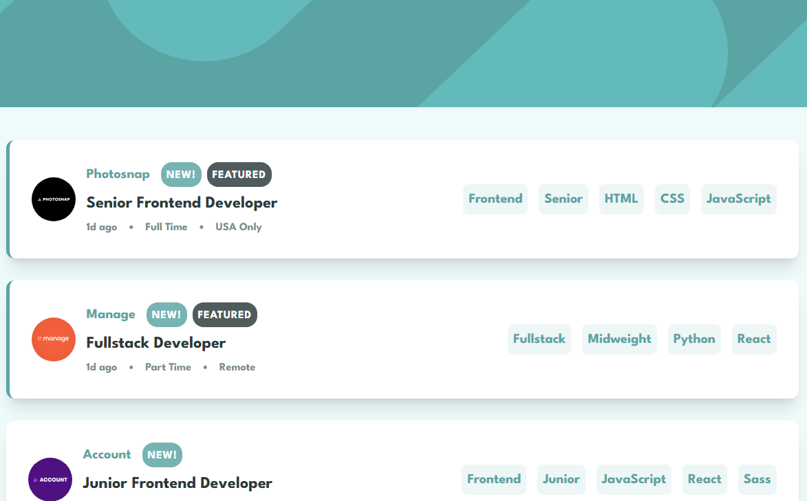 Job Listings Page